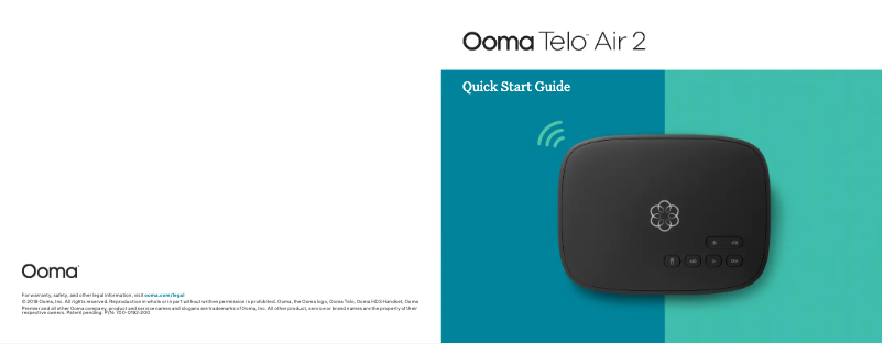 Página 1 del manual Guía de inicio rápido Ooma Telo