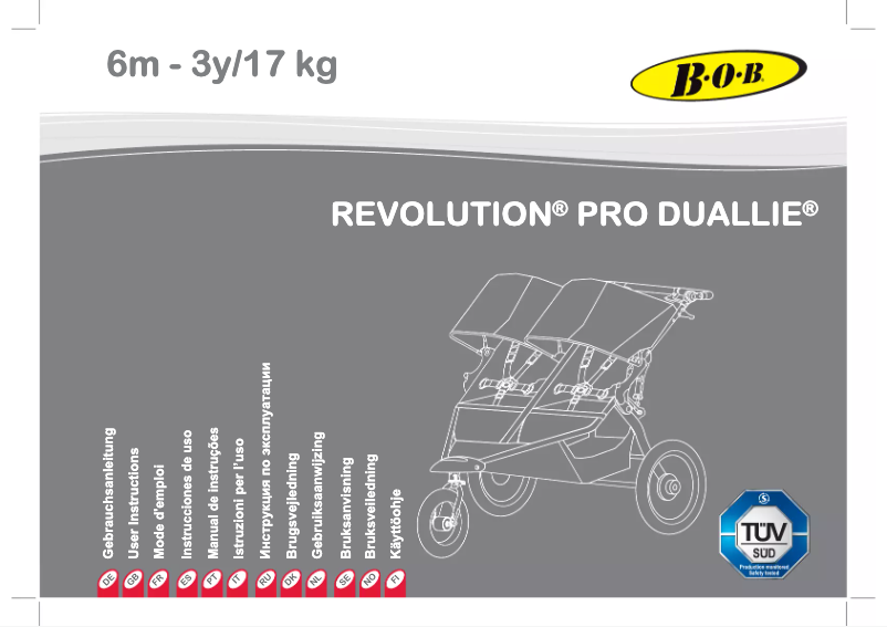 Página 1 del manual Manual de usuario B.O.B. Revolution Pro Duallie