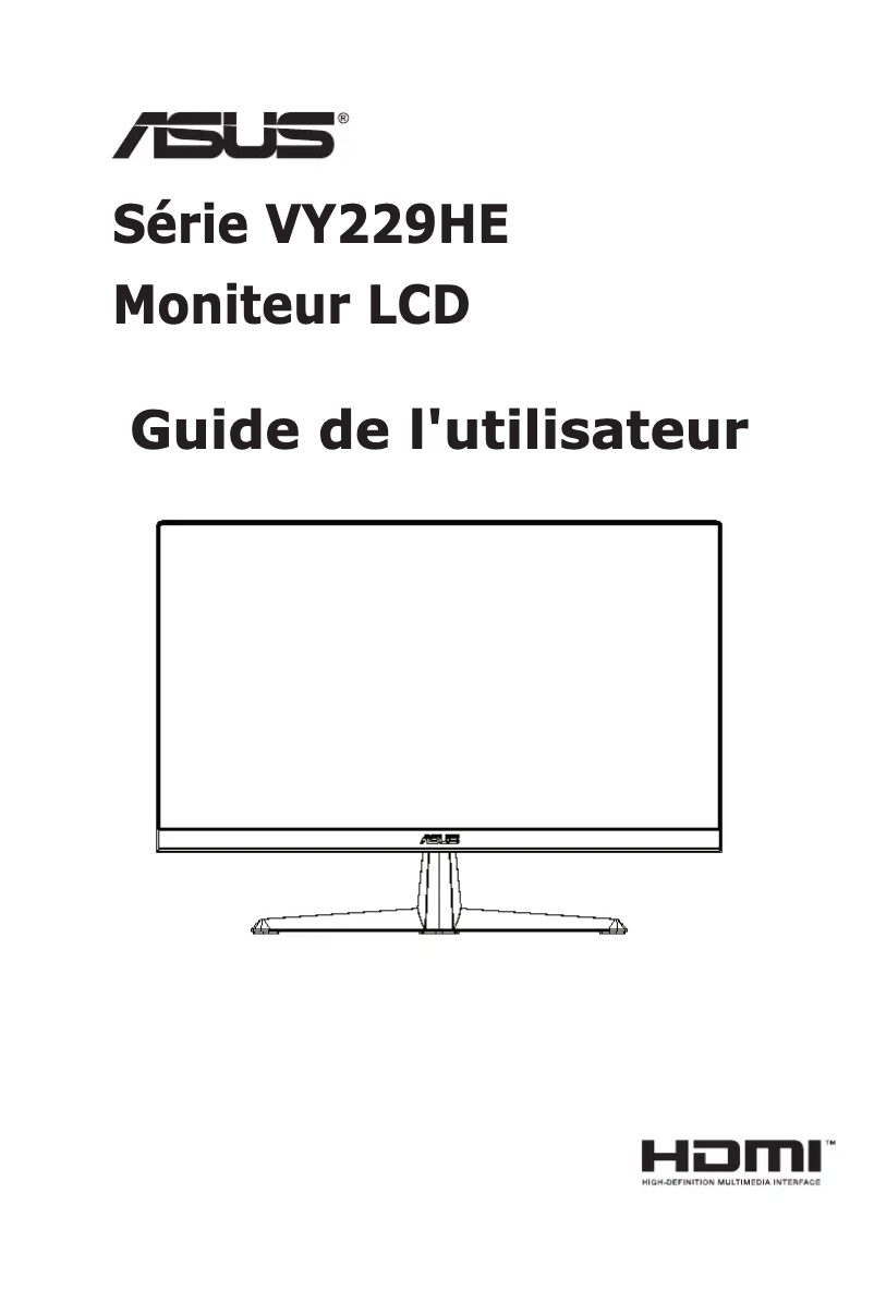Página 1 del manual Manual de usuario Asus VY229HE