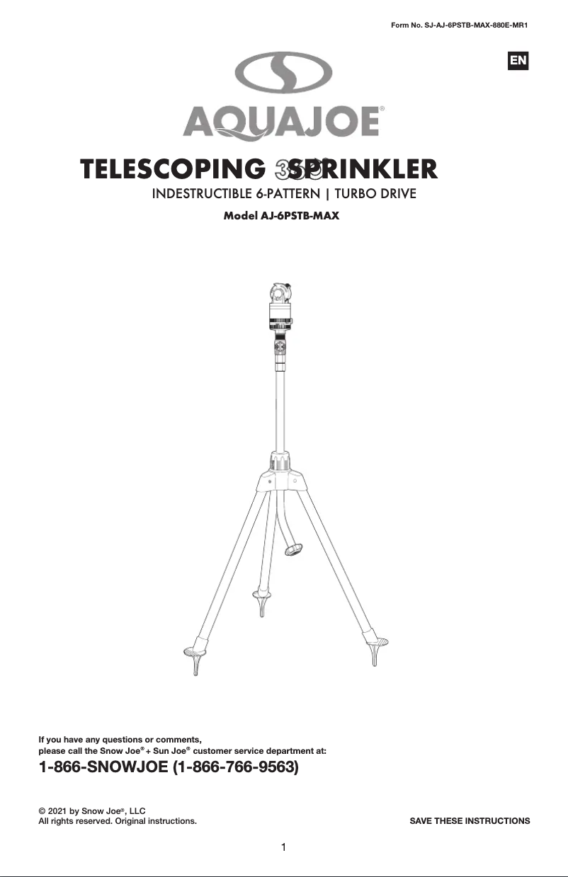 Imagen de la primera página del manual del dispositivo AJ-6PSTB-MAX