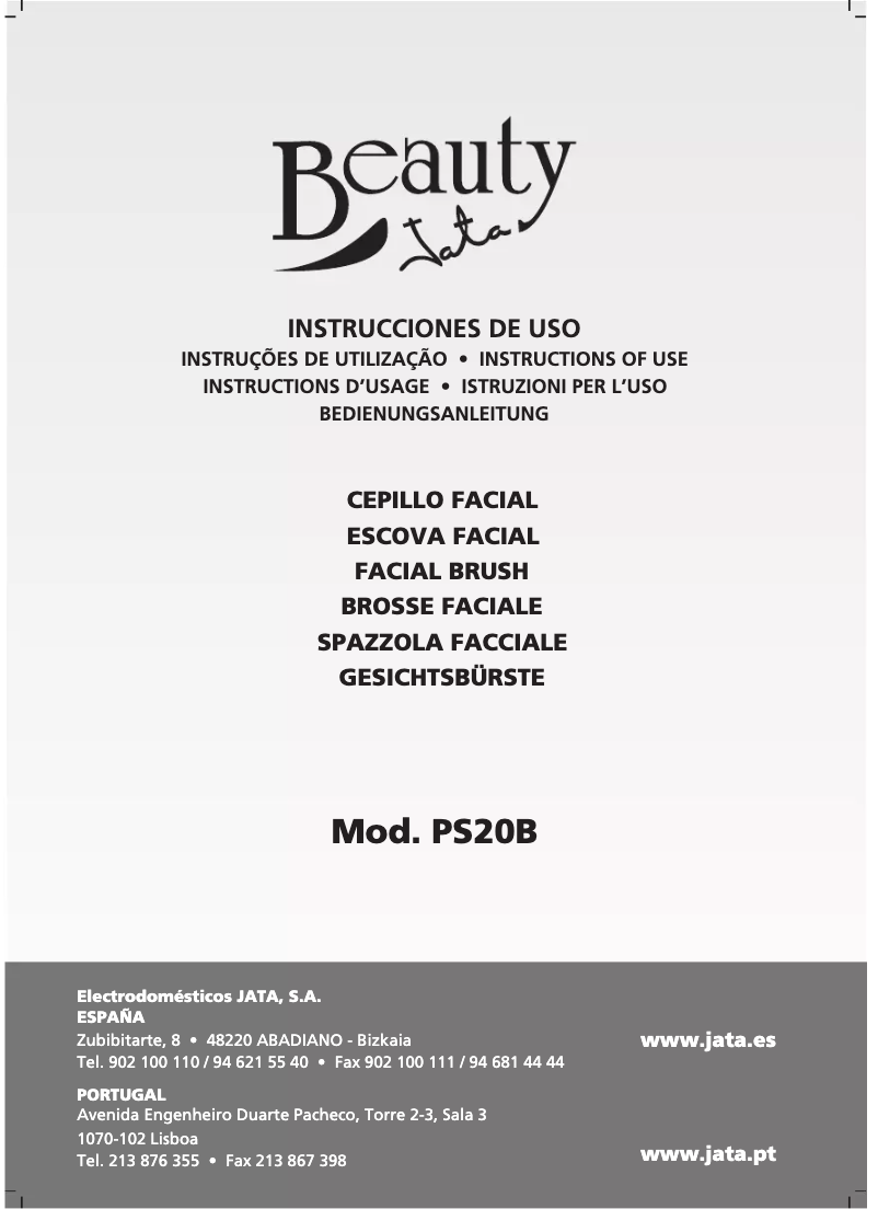 Página nº 1 - Manual de usuario Jata PS20B