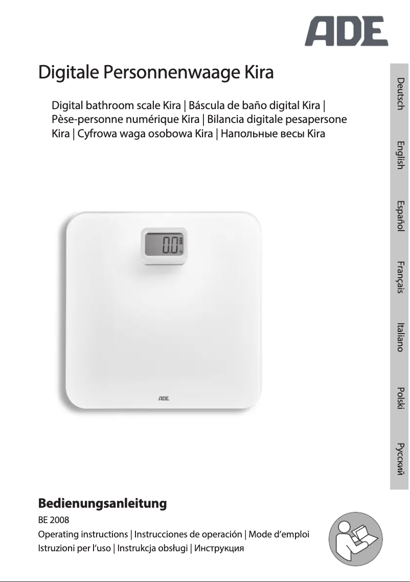 Imagen de la primera página del manual del dispositivo Kira BE 2008