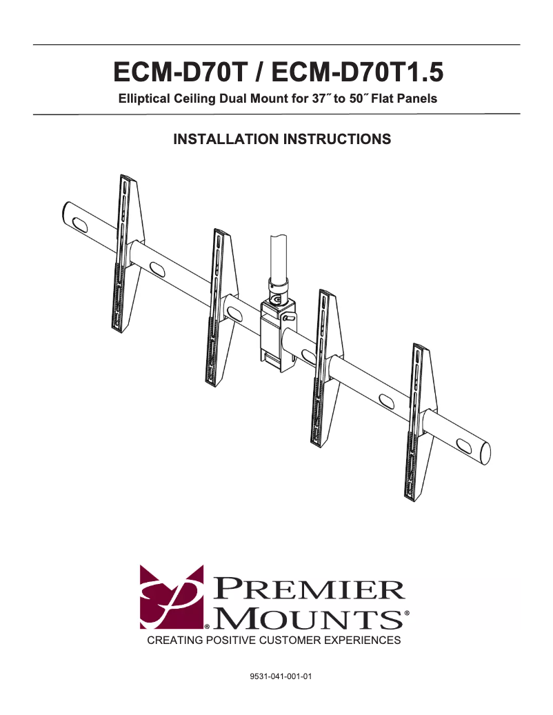 Imagen de la primera página del manual del dispositivo ECM-D70T