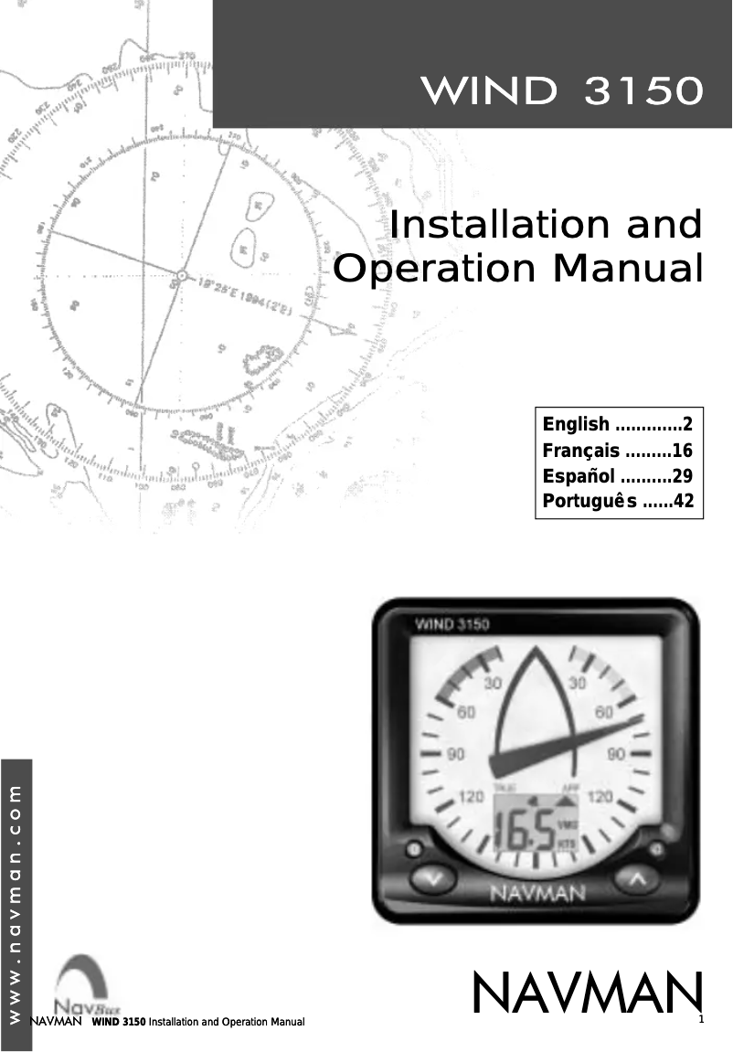 Imagen de la primera página del manual del dispositivo Clubwind 3150