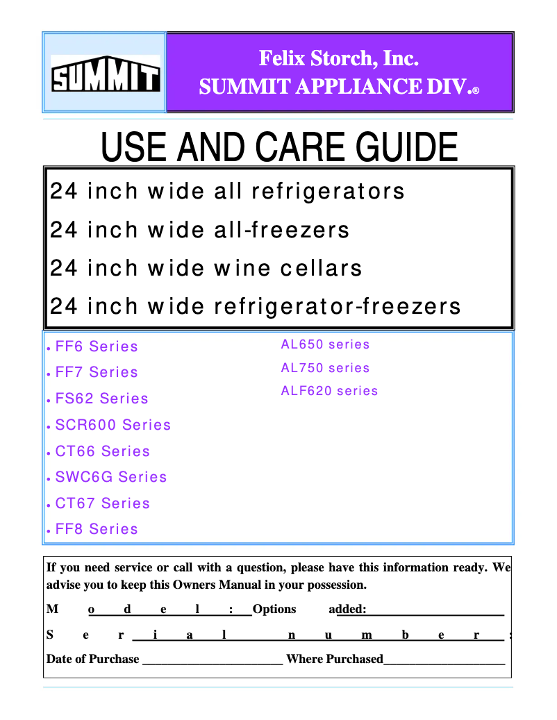 Imagen de la primera página del manual del dispositivo FF7LSSTB