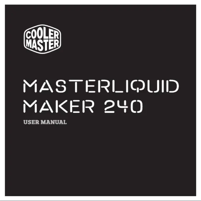 Página 1 del manual Manual de usuario Cooler Master MasterLiquid Maker 240
