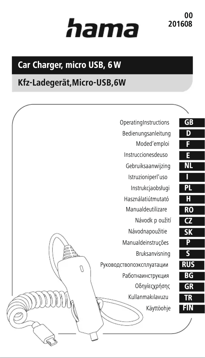 Página nº 1 - Manual de usuario Hama 201608
