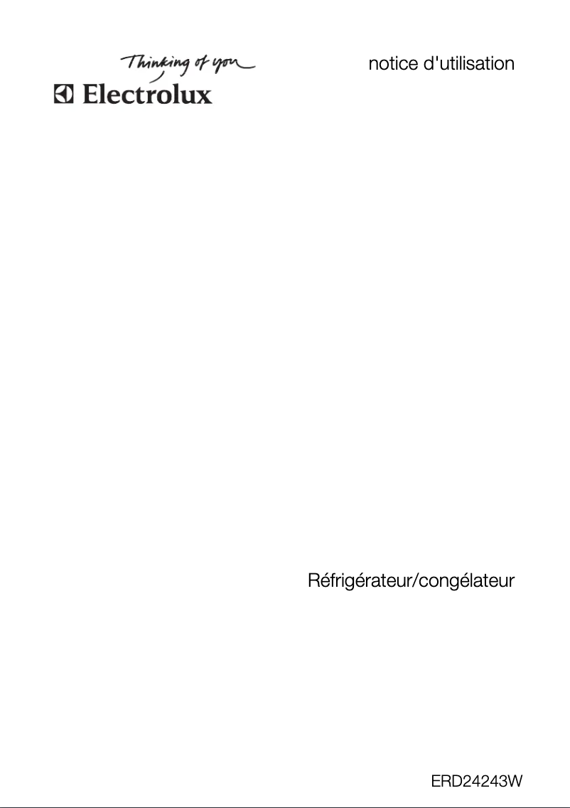 Página 1 del manual Manual de usuario Electrolux ERD24243W