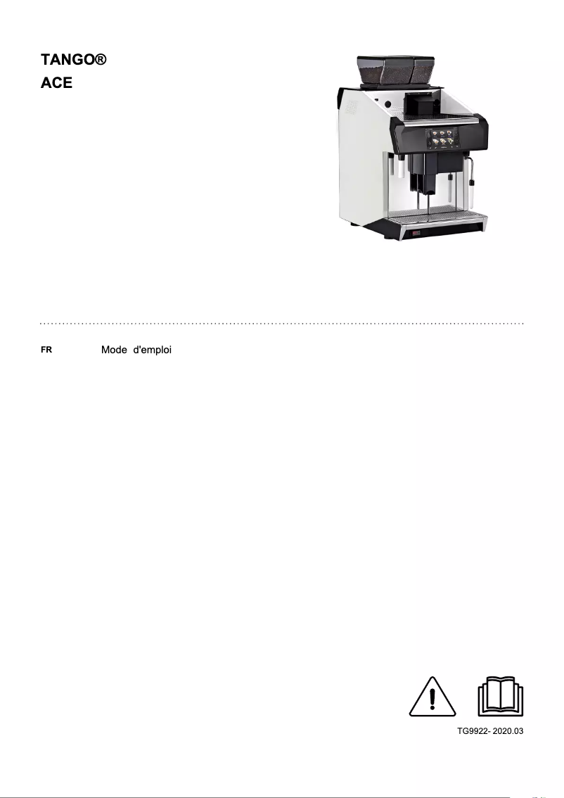 Imagen de la primera página del manual del dispositivo Tango Ace