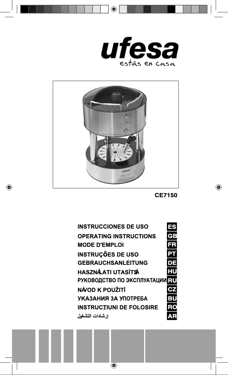Página 1 del manual Manual de usuario Ufesa Duetto Creme CE7150