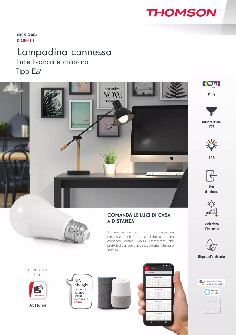 Imagen de la primera página del manual del dispositivo Diane-LED 520023