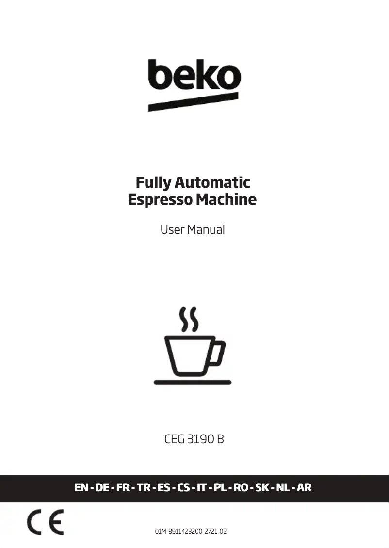 Página 1 del manual Manual de usuario Beko CEG3190B