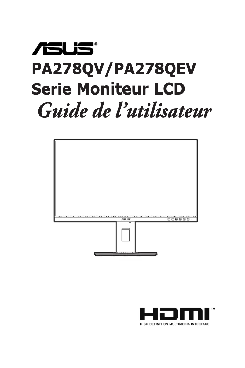 Página 1 del manual Manual de usuario Asus ProArt Display PA278QEV
