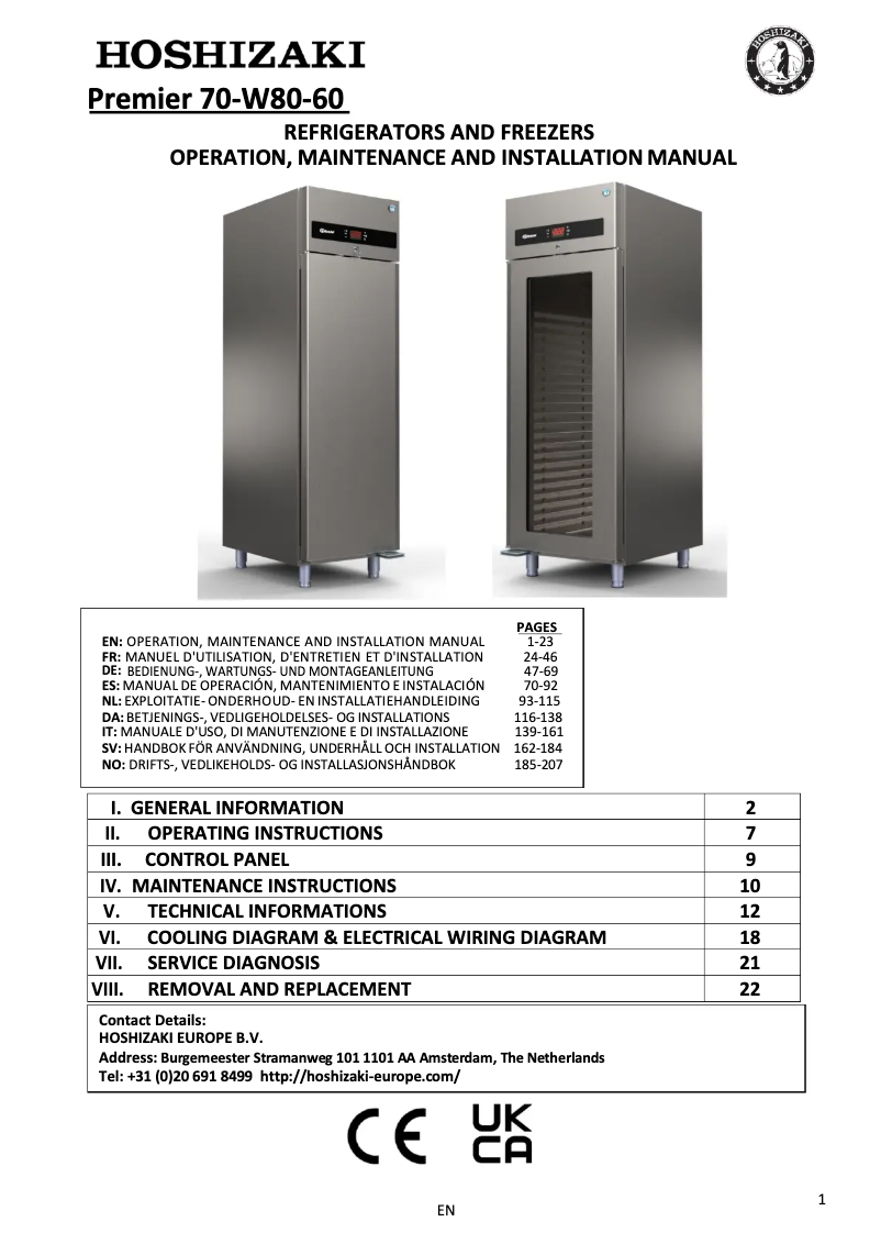 Imagen de la primera página del manual del dispositivo Premier K 60 L DR