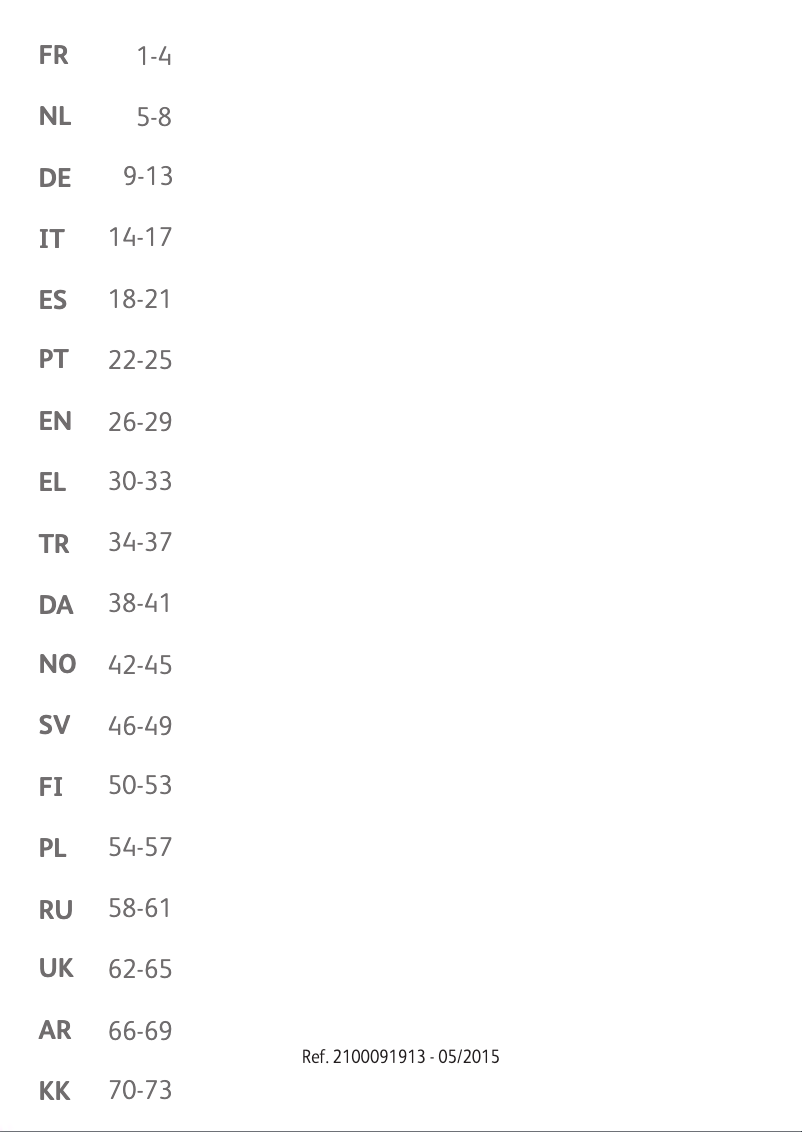 Imagen de la primera página del manual del dispositivo Crep'Party 6 Neo Colormania PY5595