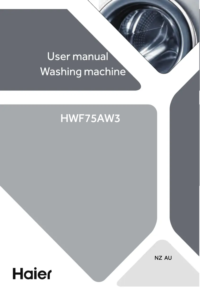 Imagen de la primera página del manual del dispositivo HWF75AW3