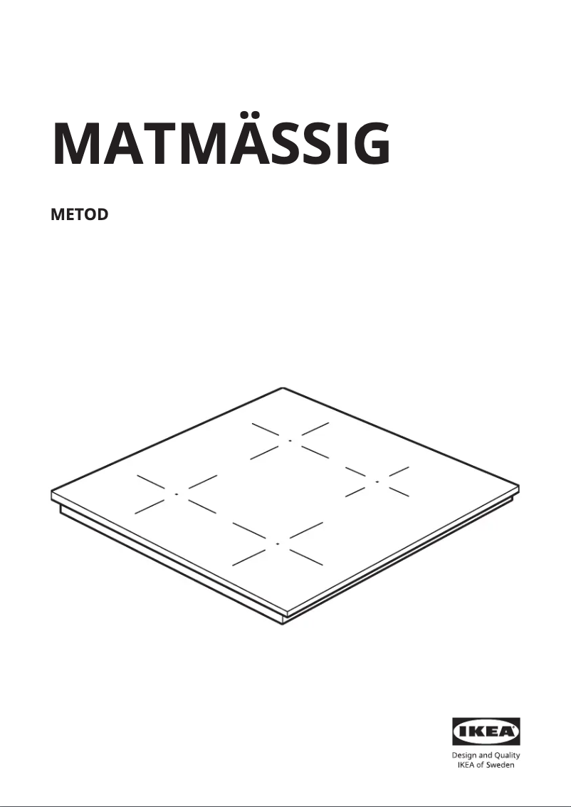 Imagen de la primera página del manual del dispositivo MATMÄSSIG 905.083.01
