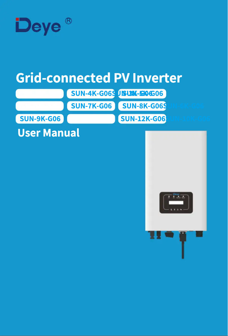 Imagen de la primera página del manual del dispositivo SUN-3K-G06P3-EU-AM2