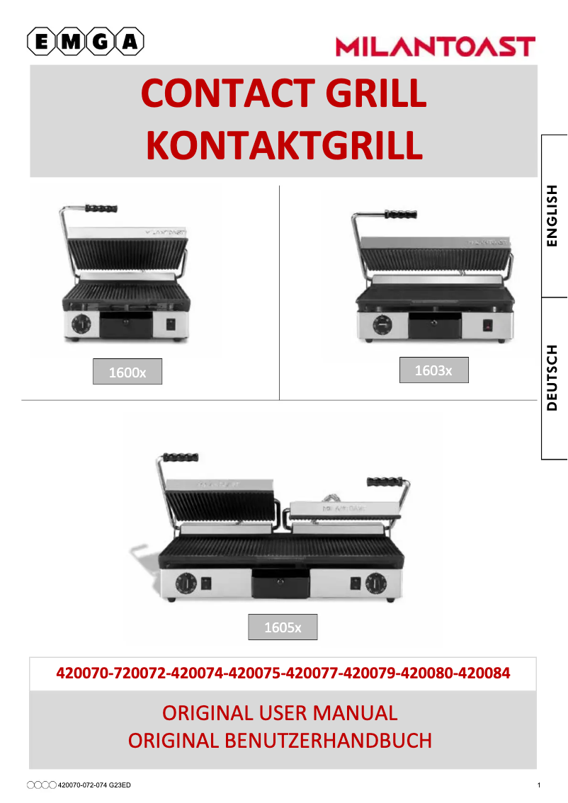 Página nº 1 - Manual de usuario MilanToast 420072