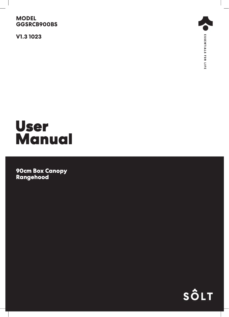 Imagen de la primera página del manual del dispositivo GGSRCB900BS