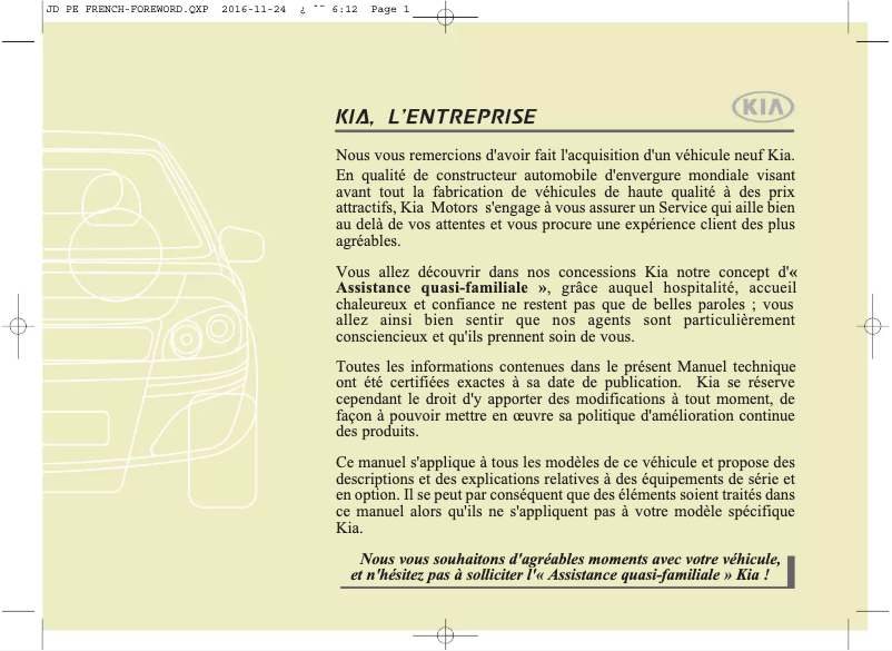 Imagen de la primera página del manual del dispositivo Cee'd (2017)