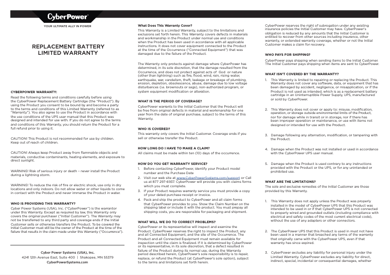 Imagen de la primera página del manual del dispositivo CP900AVR