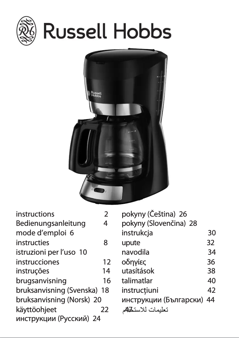 Página 1 del manual Manual de usuario Russell Hobbs Futura 18663-56