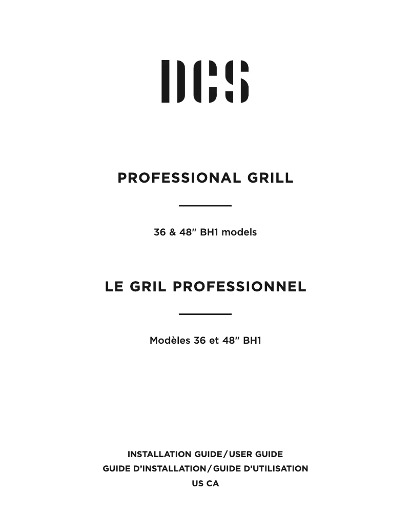 Página 1 del manual Manual de usuario DCS BH1