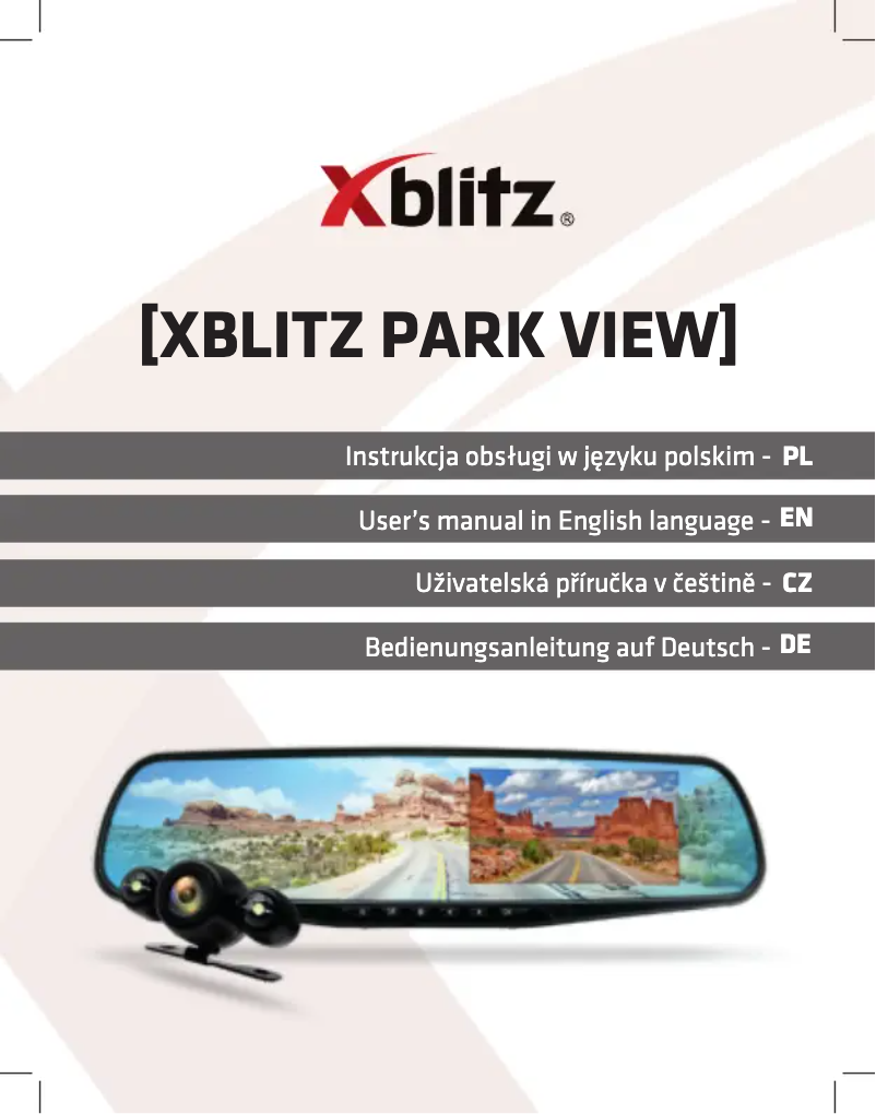 Página 1 del manual Manual de usuario Xblitz Park View