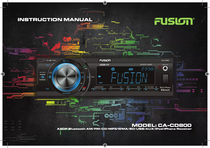 Página nº 1 - Manual de usuario Fusion CA-CD800