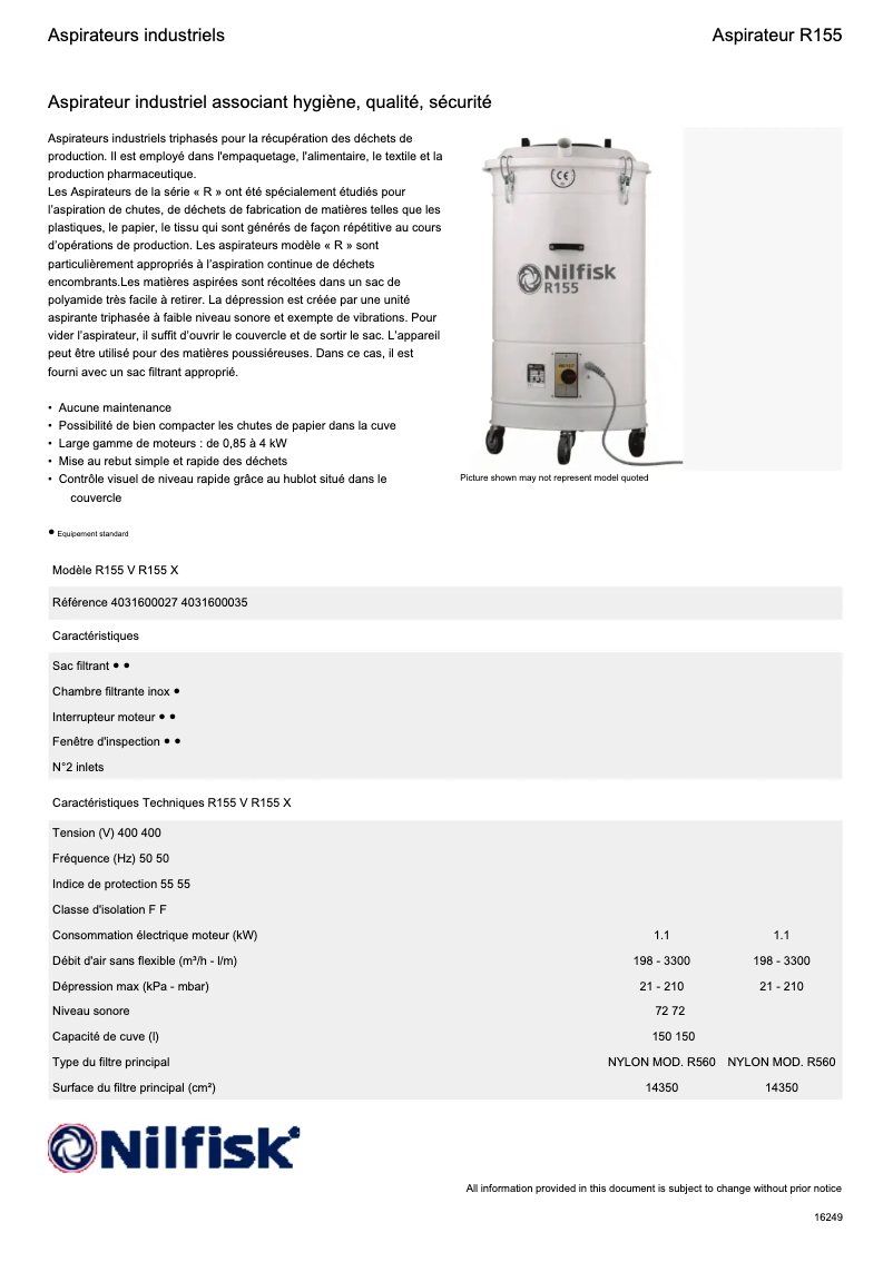 Página nº 1 - Ficha técnica Nilfisk iD50
