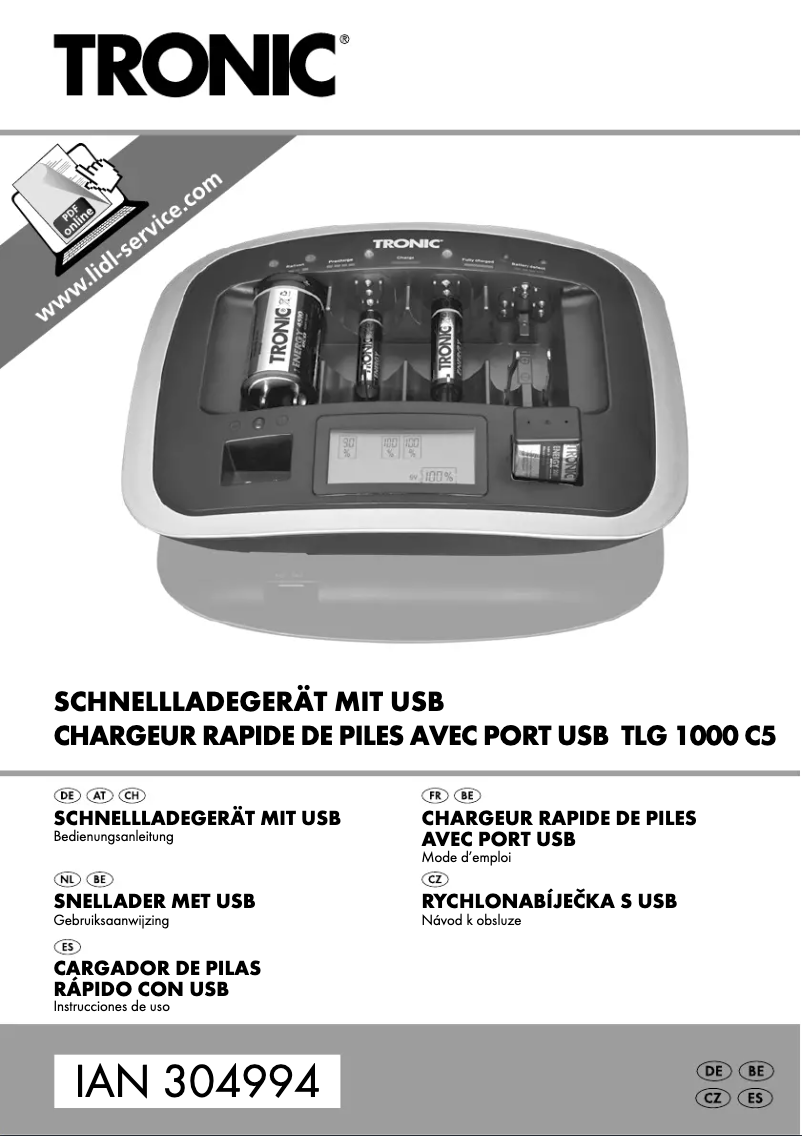Imagen de la primera página del manual del dispositivo TLG 1000 C5