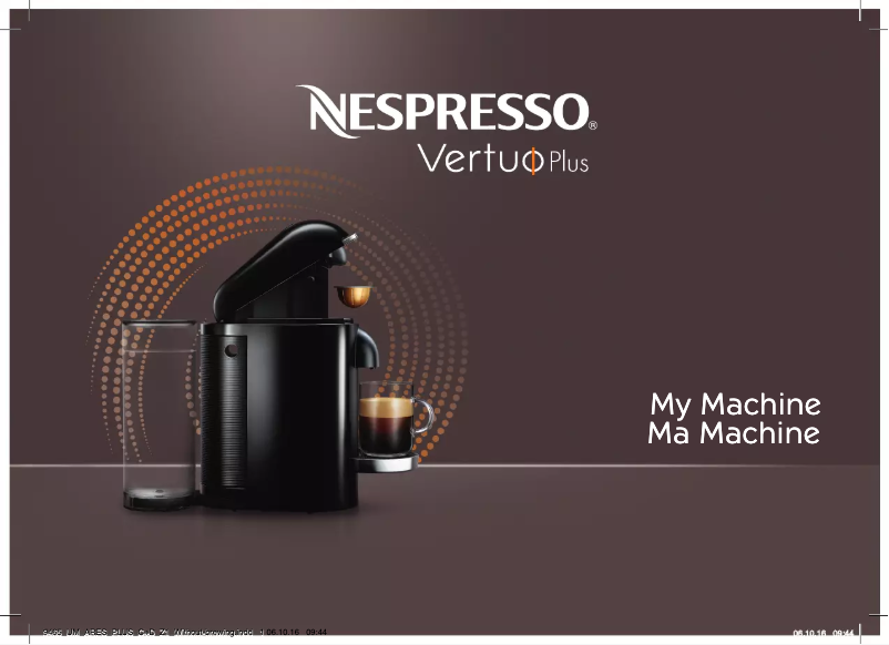 Imagen de la primera página del manual del dispositivo Nespresso VertuoPlus