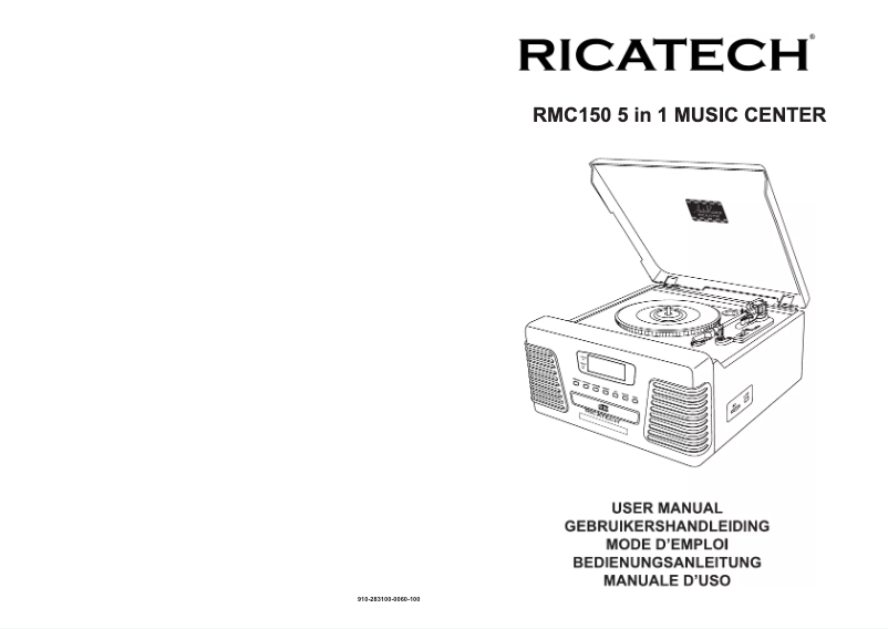 Imagen de la primera página del manual del dispositivo RMC150