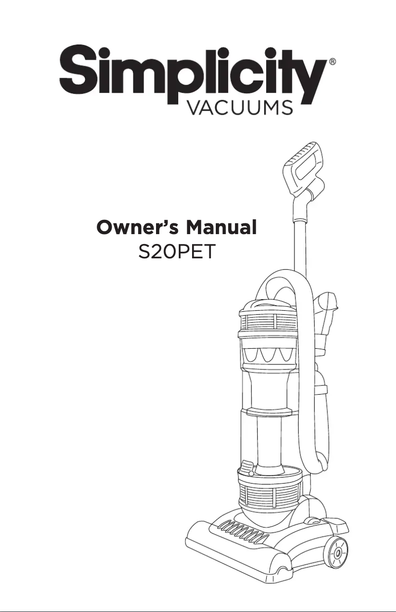 Imagen de la primera página del manual del dispositivo S20PET
