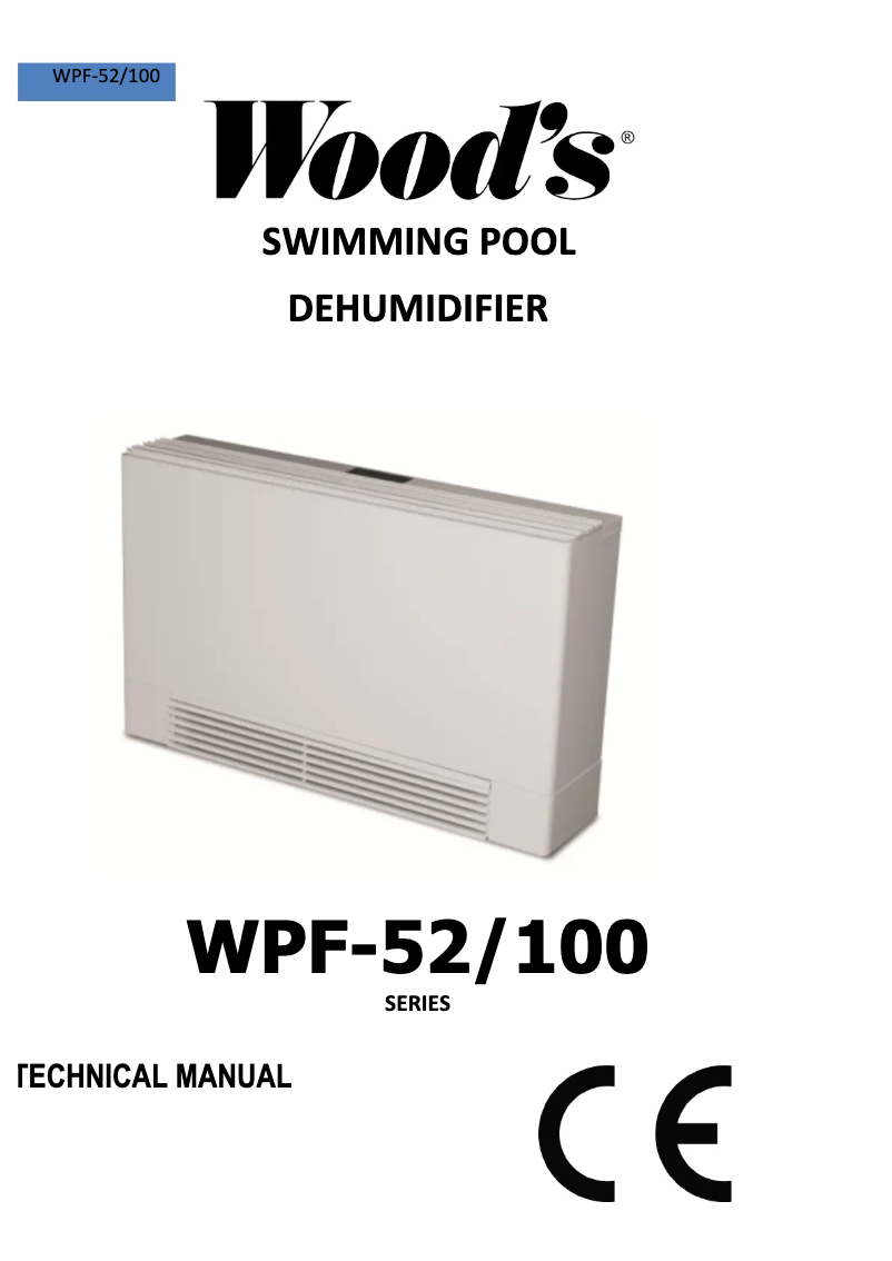 Imagen de la primera página del manual del dispositivo WPF100