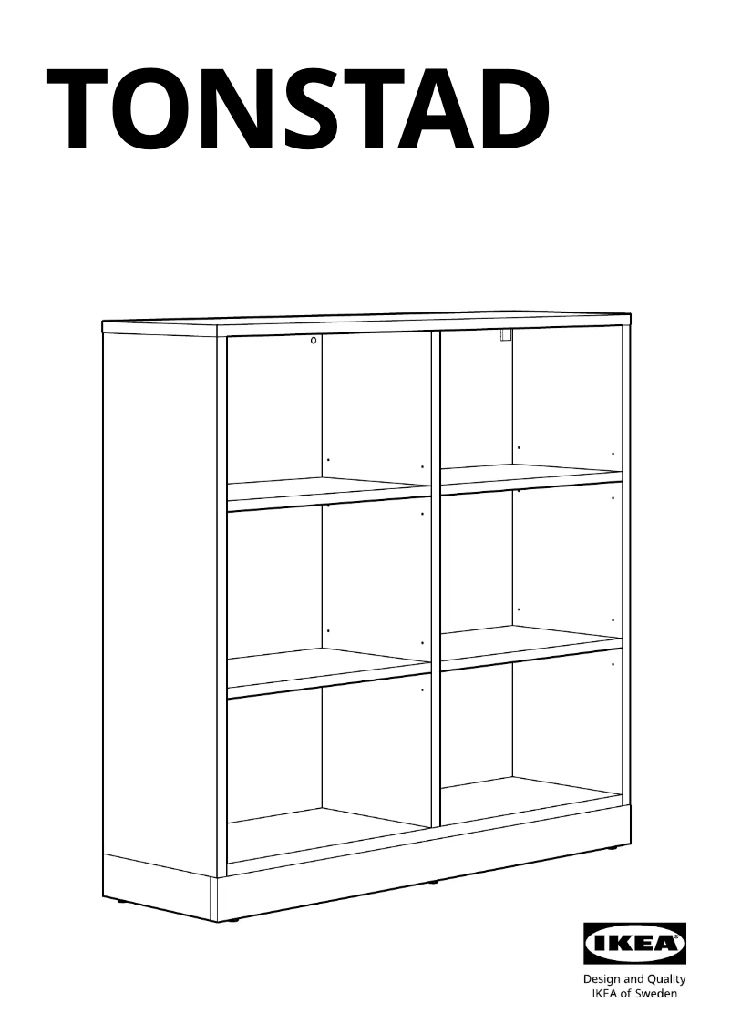 Página 1 del manual Manual de usuario Ikea TONSTAD 505.571.76