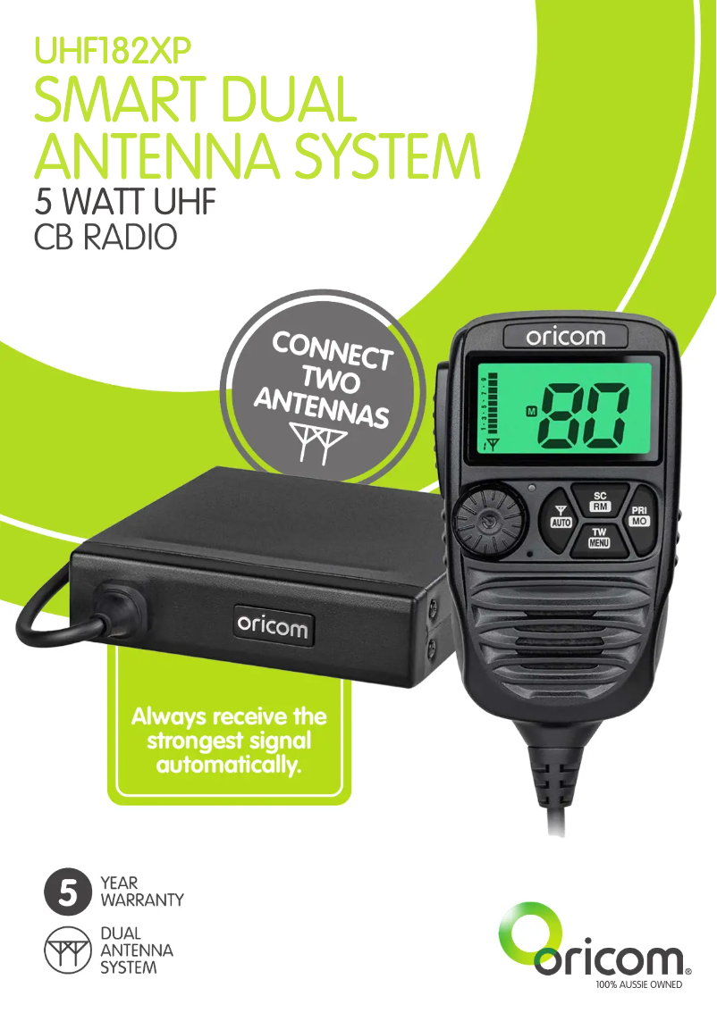 Página nº 1 - Ficha técnica Oricom UHF182XP