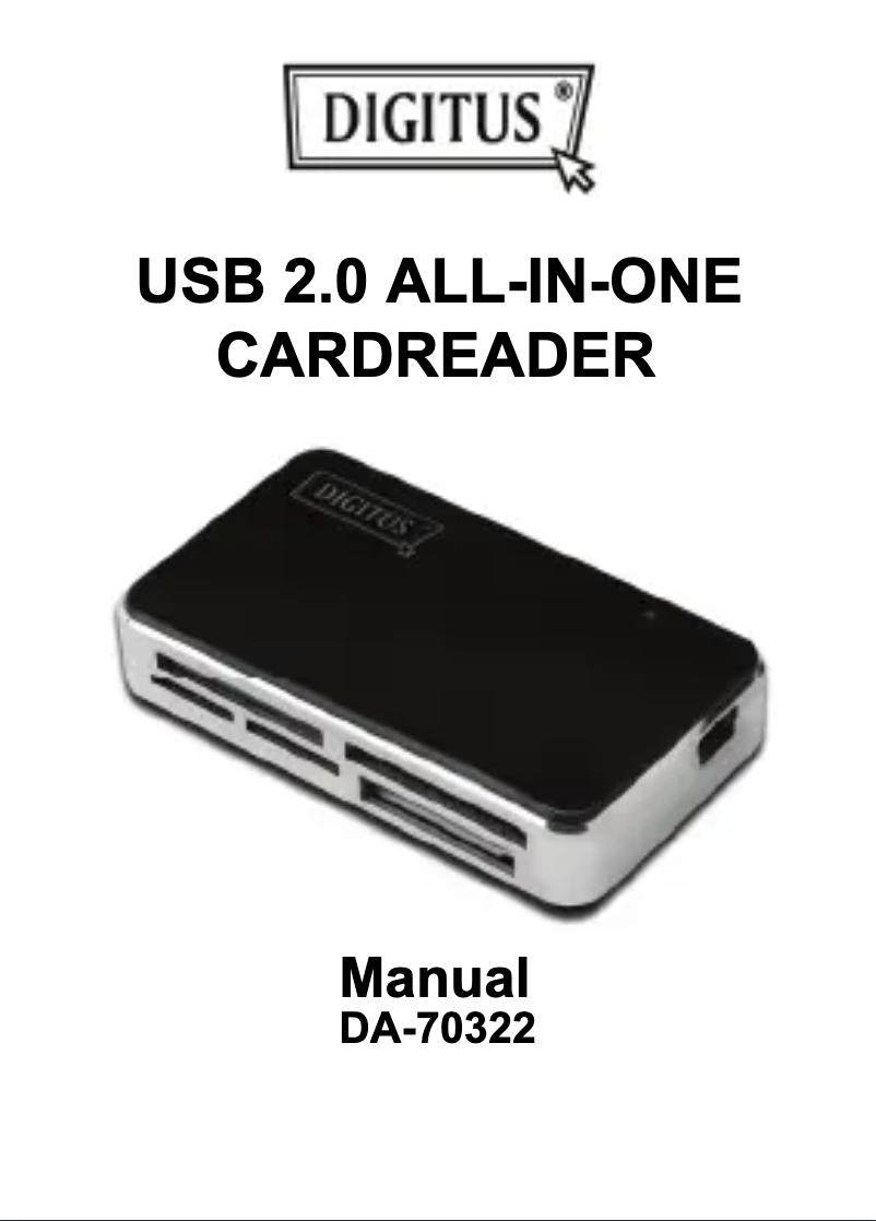 Imagen de la primera página del manual del dispositivo DA-70322-1