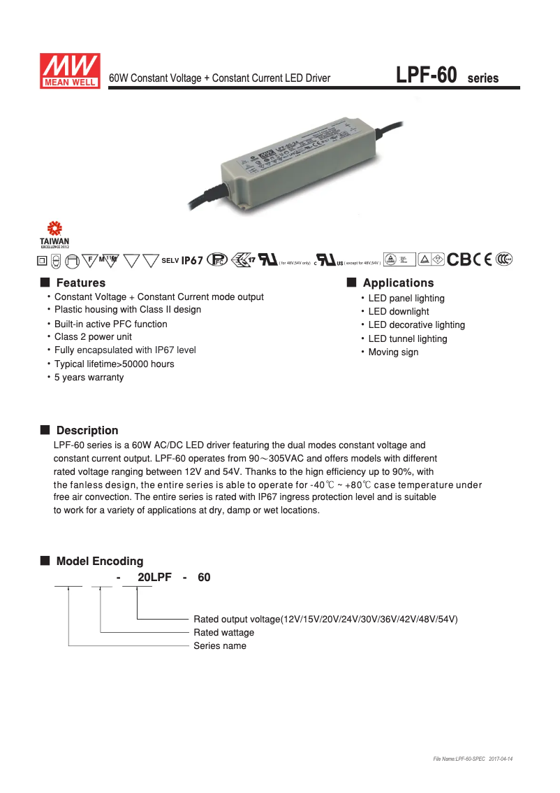 Imagen de la primera página del manual del dispositivo PSIP-60/12