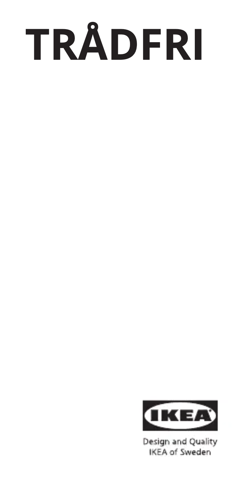 Imagen de la primera página del manual del dispositivo TRÅDFRI 705.233.74