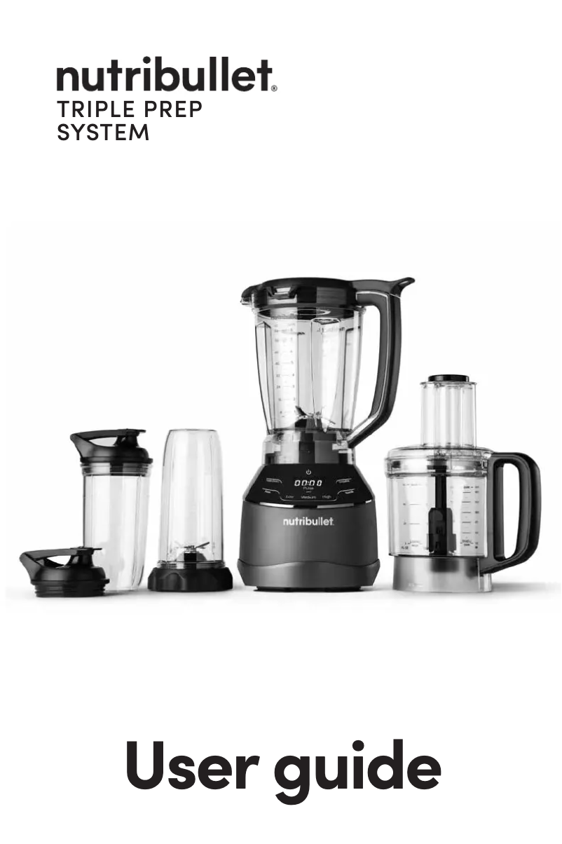 Página 1 del manual Manual de usuario NutriBullet Triple Prep System
