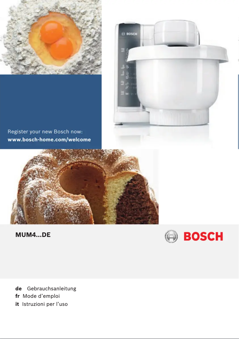 Página 1 del manual Manual de usuario Bosch MUM48120DE
