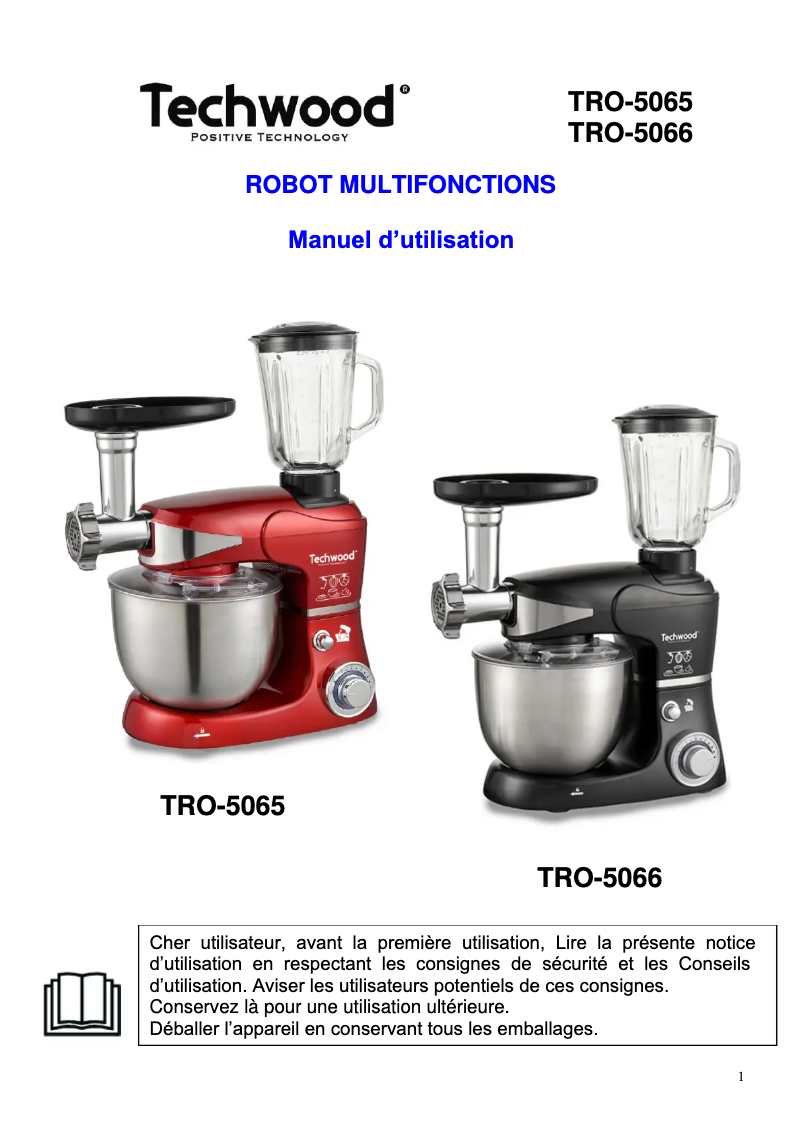 Página 1 del manual Manual de usuario Techwood TRP-1366