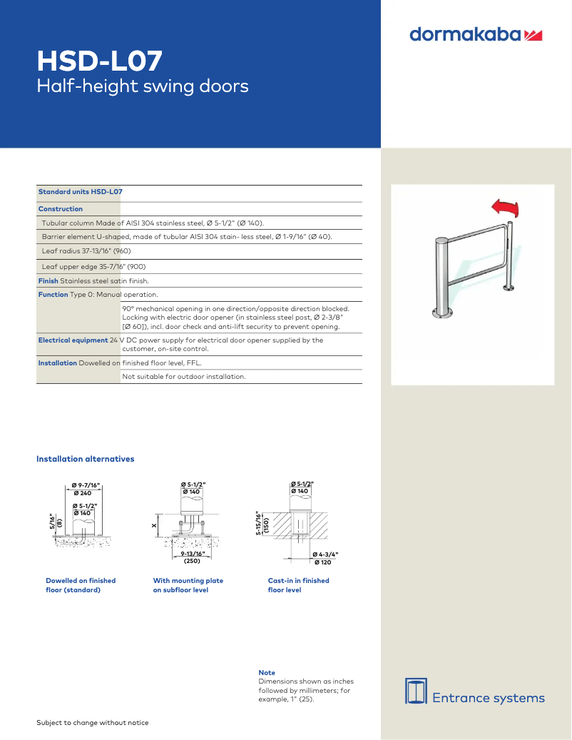 Imagen de la primera página del manual del dispositivo HSD-L07