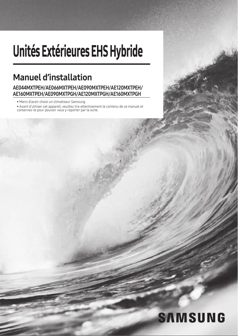 Página 1 del manual Manual de usuario Samsung AE066MXTPEH
