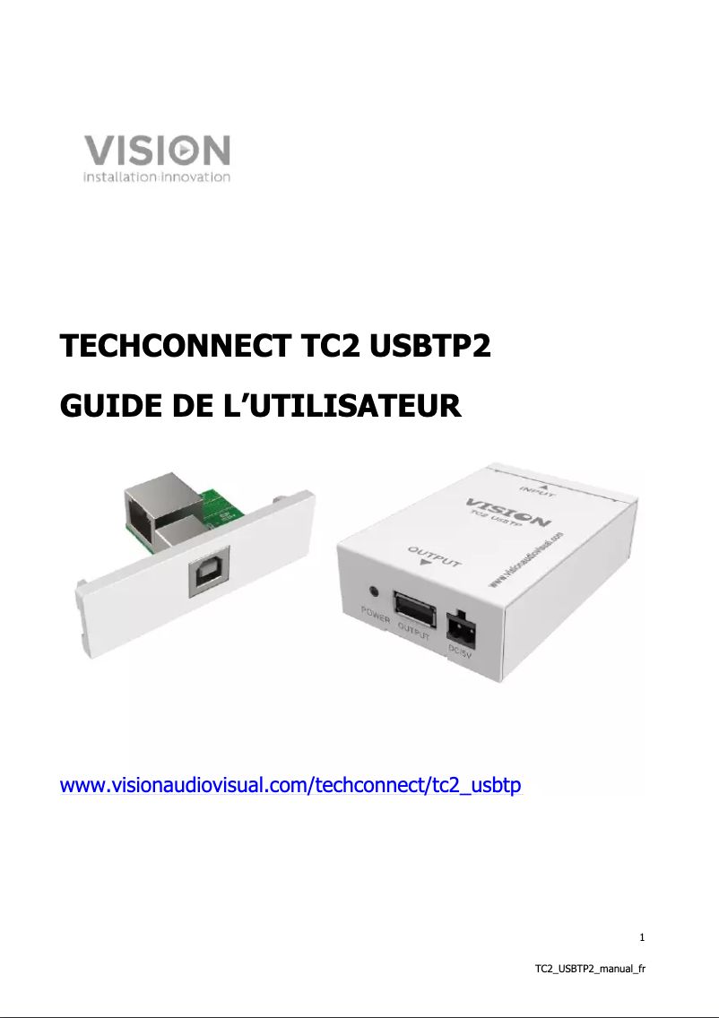 Página nº 1 - Manual de usuario Vision TC2 USBTP2