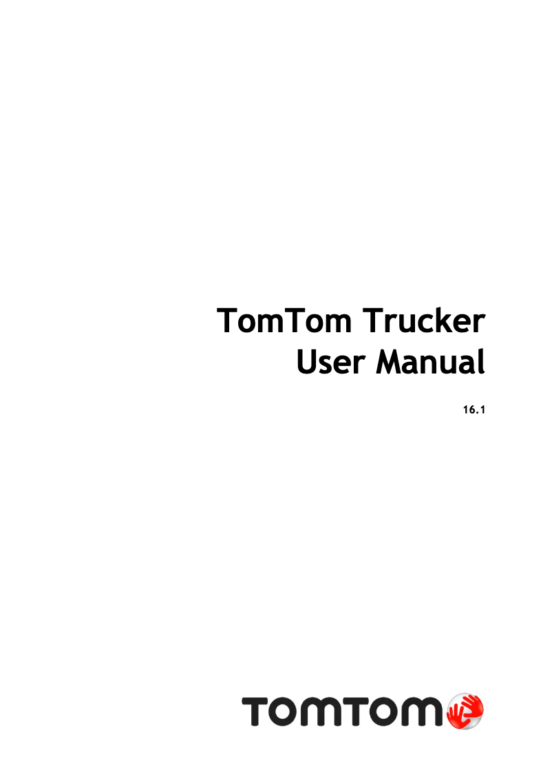 Imagen de la primera página del manual del dispositivo TRUCKER 5000