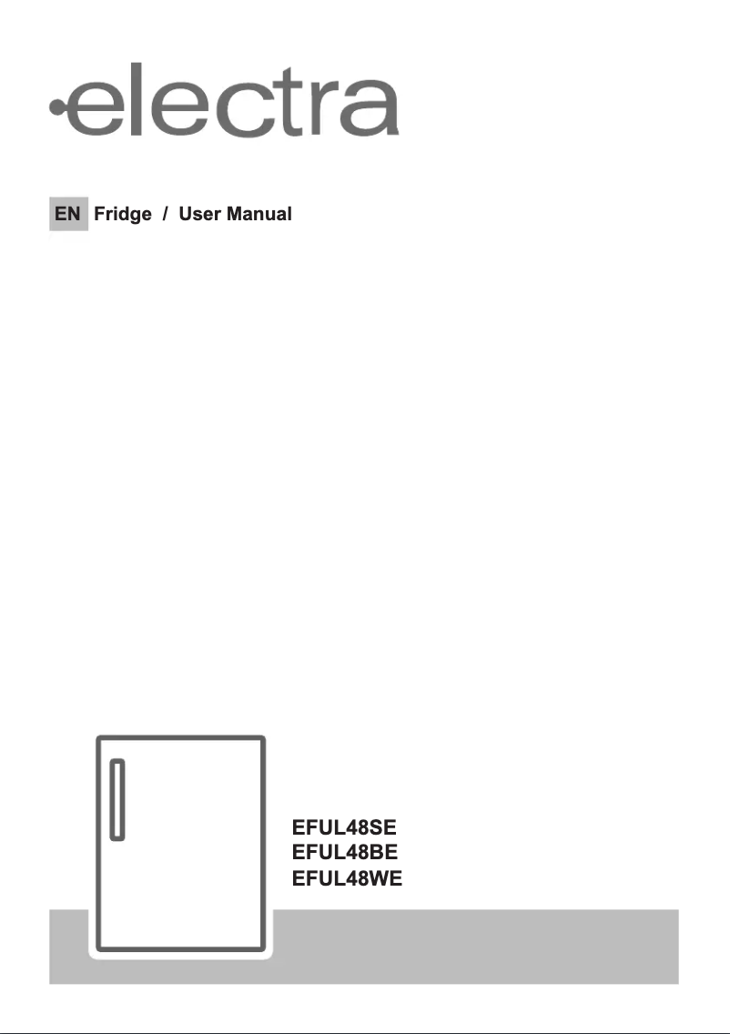 Imagen de la primera página del manual del dispositivo EFUL48WE