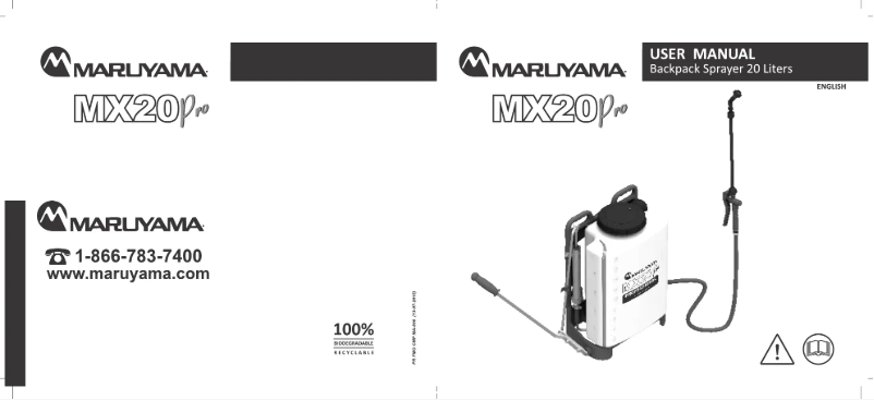 Página 1 del manual Manual de usuario Maruyama MX20 Pro